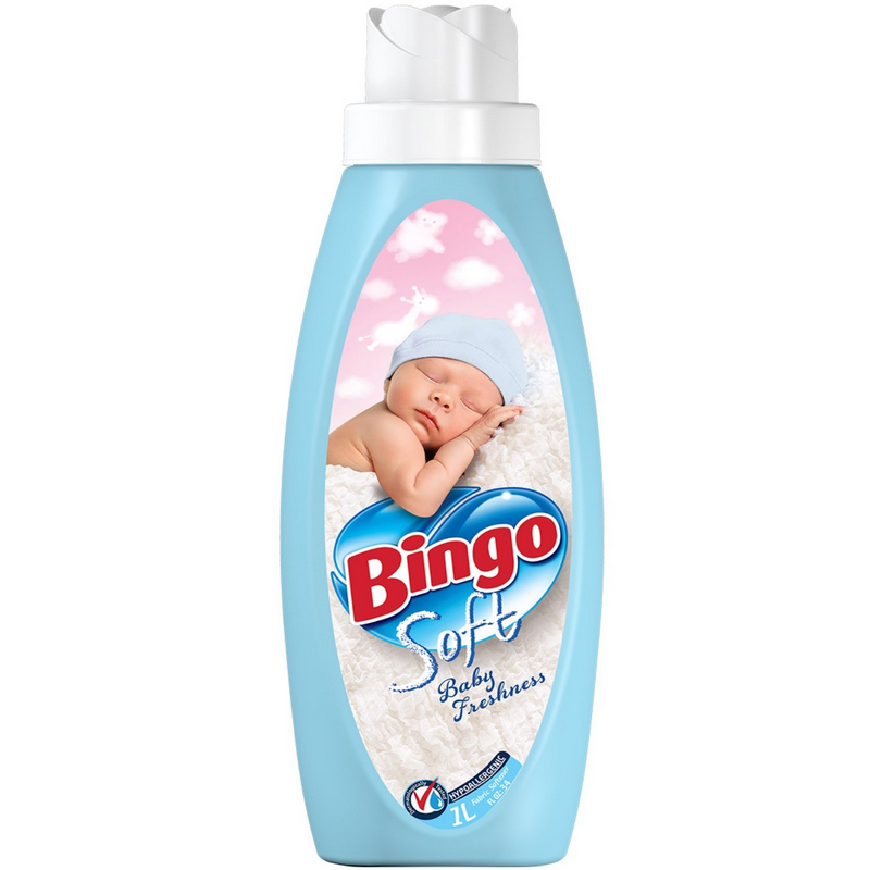 KEREGE Кондиционер для белья Bingo Soft 1 л Baby Freshness