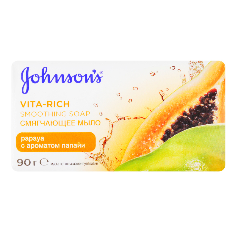 KEREGE Johnsons смягчающее мыло с ароматом папайи 90г