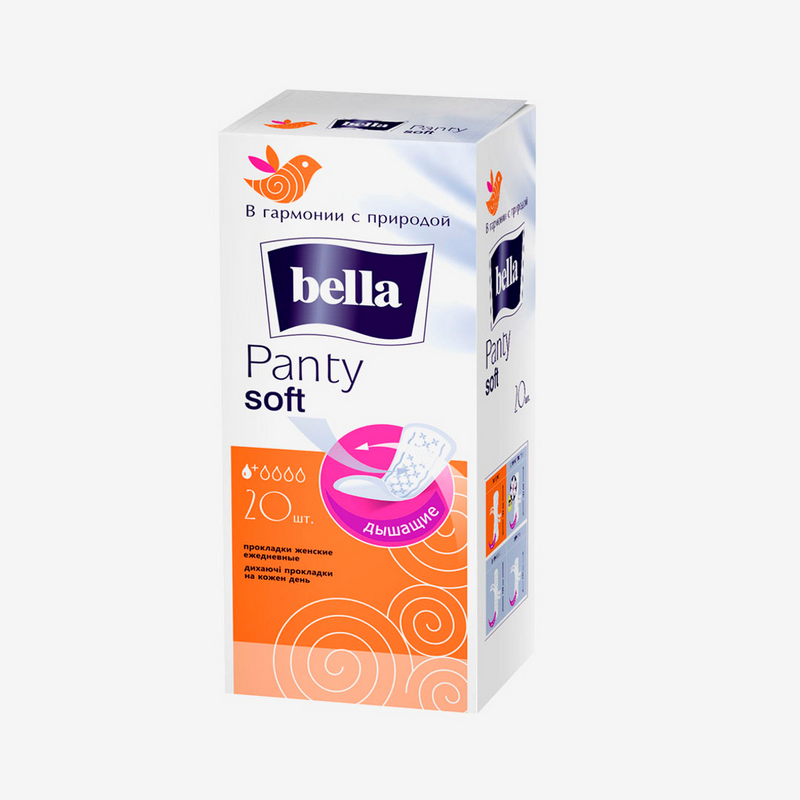 KEREGE Ежедневки Bella Panty Soft 20шт (белая линия)