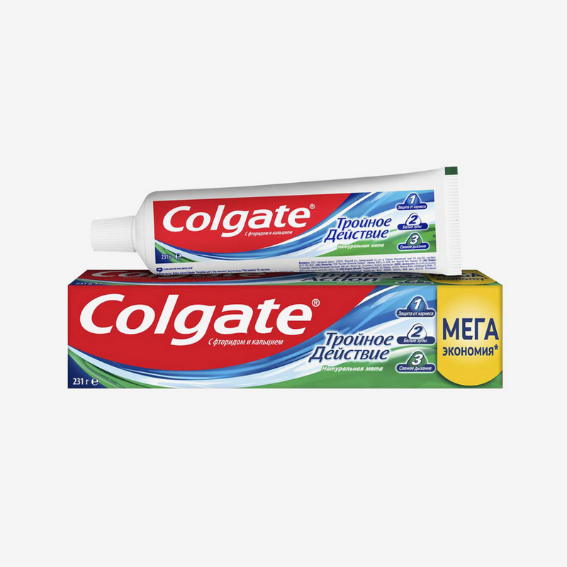 KEREGE Зубная паста Colgate 231 мл.Тройное действие